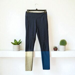 Outdoor Voices Women’s Gradient Leggings Tri Color Charcoal Navy Graphite S